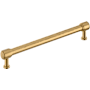 Signature Hardware Lazzara 12 Inch Center to Center Hammered Appliance Pull Champagne Bronze