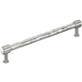 Signature Hardware Lazzara 12 Inch Center to Center Hammered Appliance Pull Polished Nickel
