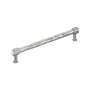 Signature Hardware Lazzara 12 Inch Center to Center Hammered Appliance Pull Polished Nickel