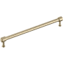 Signature Hardware Lazzara 12-5/8 Inch Center to Center Hammered Bar Cabinet Pull Golden Champagne