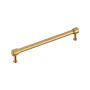 Signature Hardware Lazzara 10-1/16 Inch Center to Center Hammered Bar Cabinet Pull Champagne Bronze