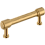 Signature Hardware Lazzara 3-3/4 Inch Center to Center Hammered Bar Cabinet Pull Champagne Bronze