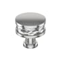 Signature Hardware Lazzara 1-1/4 Inch Hammered Mushroom Cabinet Knob Polished Chrome