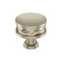 Signature Hardware Lazzara 1-1/4 Inch Hammered Mushroom Cabinet Knob Golden Champagne