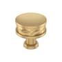 Signature Hardware Lazzara 1-1/4 Inch Hammered Mushroom Cabinet Knob Champagne Bronze