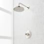 Signature Hardware Elita Pressure Balanced Shower Only Package with Rainfall Shower Head and Lever Handle - Accufit Rough-In Valve Included Polished Nickel
