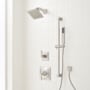 Signature Hardware Vilamonte Pressure Balanced Shower System with Single Function Shower Head, Hand Shower, Slide Bar, Shower Arm, Hose, and Valve Trim - Accufit Rough-In Valve Included Brushed Nickel