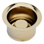 Signature Hardware 3-1/2" Garbage Disposal Stopper with Flange for Sinks up to 1-1/4" Thick Polished Brass