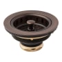 Signature Hardware 3-1/2" Kitchen Sink Basket Strainers - Set of Two Oil Rubbed Bronze