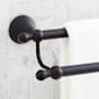 Signature Hardware Traditional 26-3/4" Towel Bar Matte Black