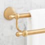 Signature Hardware Traditional 26-3/4" Towel Bar Brushed Gold