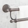 Signature Hardware Traditional 26-3/4" Towel Bar Gunmetal