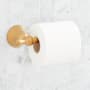 Signature Hardware Traditional Wall Mounted Toilet Paper Holder Brushed Gold