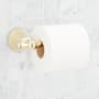 Signature Hardware Traditional Wall Mounted Toilet Paper Holder Polished Brass