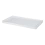 Signature Hardware 60" x 32" Solid Surface Three Wall Shower Base with Single Threshold and Left Drain Glossy White