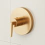 Signature Hardware Drea Thermostatic Valve Trim Only - Less Rough-In Valve Brushed Gold