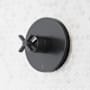 Signature Hardware Vassor Thermostatic Valve Trim Only - Less Rough-In Valve Matte Black