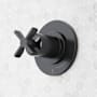 Signature Hardware Vassor Single Handle Volume Control Valve Trim Matte Black
