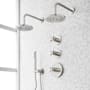 Signature Hardware Vassor Thermostatic Shower System with Dual Rainfall Shower Heads, Hand Shower, Shower Arm, Hose, and Valve Trim - Rough-In Valve Included Brushed Nickel