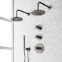 Signature Hardware Vassor Thermostatic Shower System with Dual Rainfall Shower Heads, Hand Shower, Shower Arm, Hose, and Valve Trim - Rough-In Valve Included Gunmetal