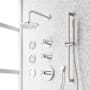 Signature Hardware Vassor Thermostatic Shower System with Rainfall Shower Head, Hand Shower, Slide Bar, Bodysprays, Shower Arm, Hose, and Valve Trim - Rough-In Valve Included Chrome