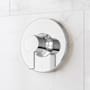 Signature Hardware Lentz Thermostatic Valve Trim Only with Lever Handle - Less Rough-In Valve Chrome