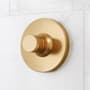 Signature Hardware Lentz Thermostatic Valve Trim Only with Knob Handle - Less Rough-In Valve Brushed Gold