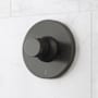 Signature Hardware Lentz Thermostatic Valve Trim Only with Knob Handle - Less Rough-In Valve Matte Black