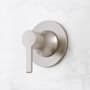 Signature Hardware Lentz Single Handle Volume Control Valve Trim Brushed Nickel