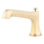 Signature Hardware Elita Deck Mounted Roman Tub Filler with Built-In Diverter - Includes Hand Shower Brushed Gold