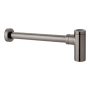 Signature Hardware 1-1/4" x 1-1/4" Contemporary Bottle Trap With Box Flange Gunmetal