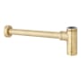 Signature Hardware 1-1/4" x 1-1/4" Contemporary Bottle Trap With Box Flange Aged Brass