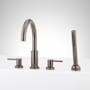 Signature Hardware Lexia Deck Mounted Roman Tub Filler with Hand Shower - Rough-In Valve Included Gunmetal