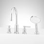 Signature Hardware Greyfield Deck Mounted Roman Tub Filler with Hand Shower - Less Rough-In Valve Chrome