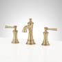 Signature Hardware Beasley 1.2 GPM Widespread Bathroom Faucet with Pop-Up Drain Assembly Aged Brass