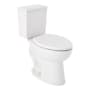 Signature Hardware Lavrik 1.28 GPF Two Piece Elongated Toilet with Reversible Trip Lever - ADA Compliant - Standard Seat Included White / White
