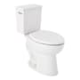 Signature Hardware Lavrik 1.28 GPF Two Piece Elongated Toilet with Reversible Trip Lever - ADA Compliant - Standard Seat Included White / Brushed Nickel