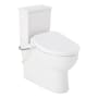 Signature Hardware Lavrik 1.28 GPF Skirted Two Piece Elongated Toilet with Reversible Trip Lever - ADA Compliant - Bidet Seat Included White / White