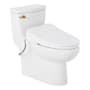 Signature Hardware Brinstead 1.28 GPF One Piece Elongated Toilet - ADA Compliant, Bidet Seat Included Brushed Gold
