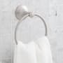 Signature Hardware Marceau 6-5/16" Wall Mounted Towel Ring Brushed Nickel
