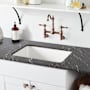 Signature Hardware Totten 25" Drop In / Undermount Single Basin Granite Composite Utility Sink White