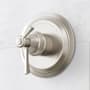 Signature Hardware Marceau Dual Control Pressure Balanced Valve Trim with Lever Handle - Rough-In Valve Included Brushed Nickel