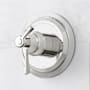 Signature Hardware Marceau Dual Control Pressure Balanced Valve Trim with Lever Handle - Rough-In Valve Included Chrome