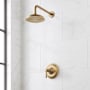 Signature Hardware Marceau Pressure Balanced Shower Only Package with Lever Handle - Accufit Rough-In Valve Included Aged Brass