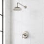 Signature Hardware Marceau Pressure Balanced Shower Only Package with Lever Handle - Accufit Rough-In Valve Included Brushed Nickel