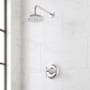 Signature Hardware Marceau Pressure Balanced Shower Only Package with Lever Handle - Accufit Rough-In Valve Included Chrome