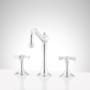 Signature Hardware Marceau 1.2 GPM Widespread Bathroom Faucet with Cross Handles and Pop-Up Drain Assembly Chrome