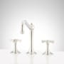 Signature Hardware Marceau 1.2 GPM Widespread Bathroom Faucet with Cross Handles and Pop-Up Drain Assembly Polished Nickel