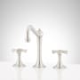 Signature Hardware Marceau 1.2 GPM Widespread Bathroom Faucet with Cross Handles and Pop-Up Drain Assembly Brushed Nickel