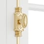 Signature Hardware Aldemer 9 Inch Tall Door Cremone Security Bolt Polished Brass